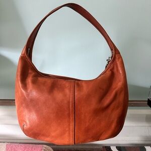 COACH No. 9227 Vintage Brown Leather Hobo Bag